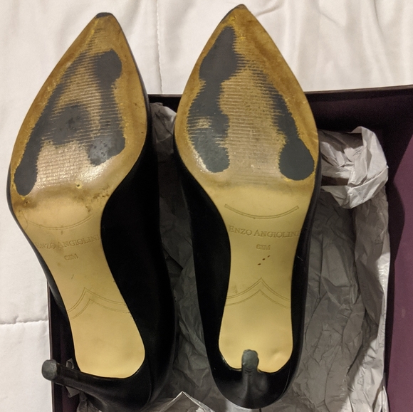 Elegant black leather heels from Enzo Angiolini - Picture 7 of 8